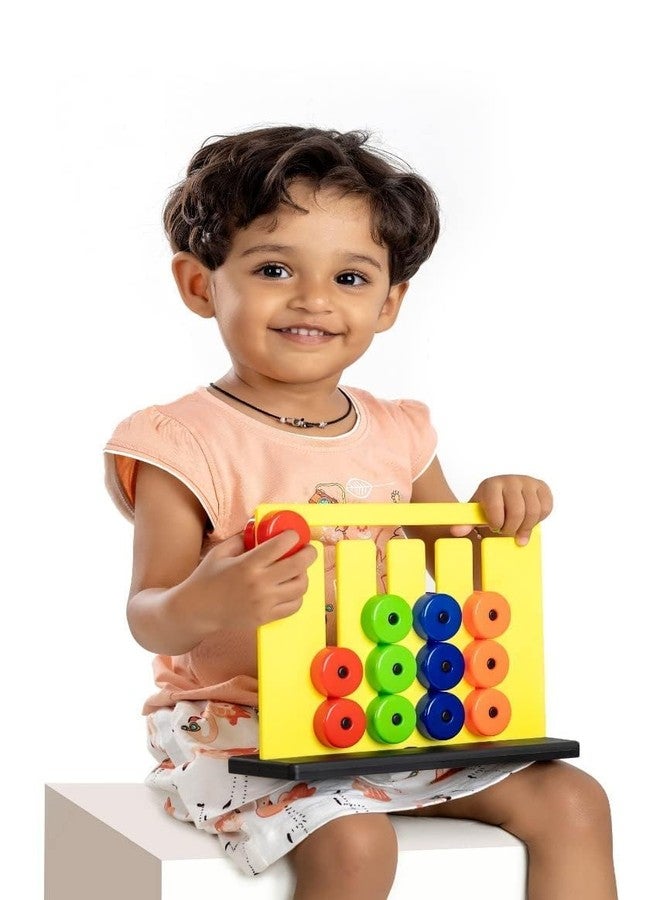 ROKTRY Montessori Slide Puzzle Toy Game for Kids, Fun & Challenging Toy, Learning Toys for Kids,Fun and Colourful Pattern Making Activity Toys,Multicolor Baby Activity Toys for Boys Girls - Image 3